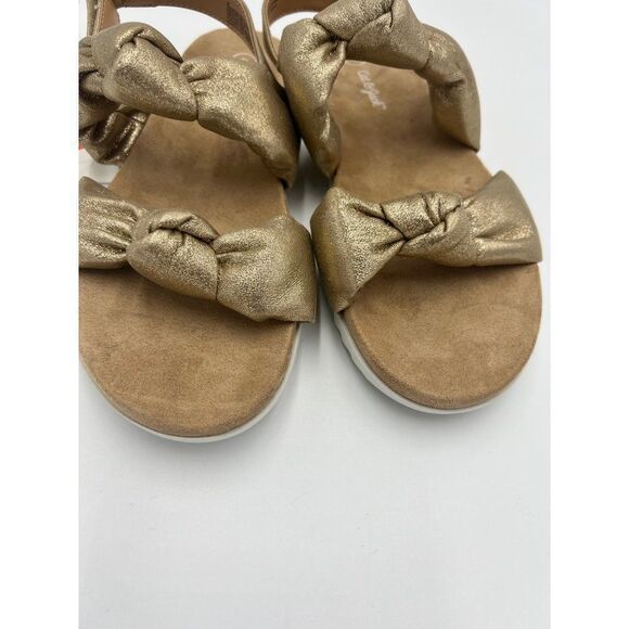 Brand New Cat & Jack Girl's Elena Metallic Footbed Sandals Size 3‎ - Picture 8 of 9